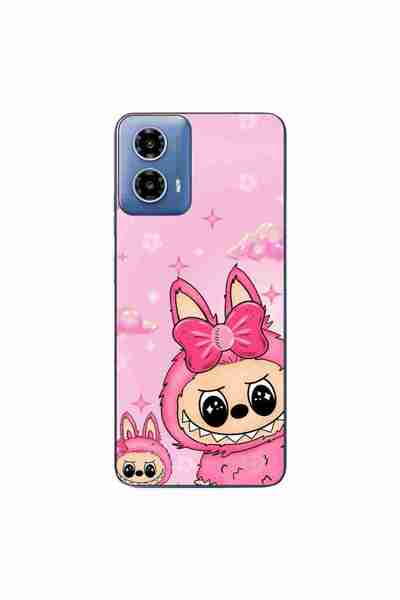 OEM Husa compatibila cu Motorola Moto G34 Silicon Gel Tpu Model Labubu Pink F...
