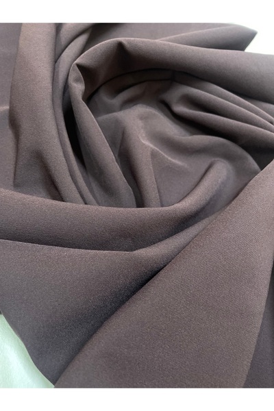 LUSSAMODA Crepe Fabric Flexible Burgundy Dress, Skirt, Pants, Jacket, En-150Cm.