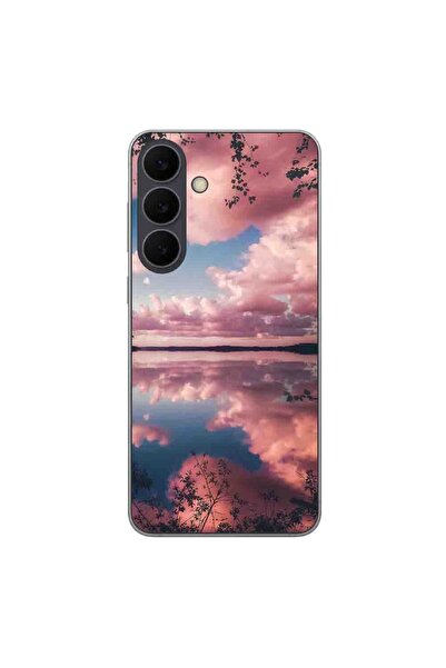 OEM Husa compatibila cu Samsung Galaxy S25 FE Silicon Gel Tpu Model Pink Clouds