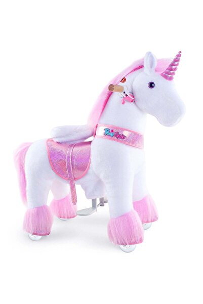 PonyCycle Model U Unicorn – Ride-on toy on wheels with brake, 3-4 years