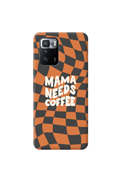 Other Xiaomi Poco X3 GT Mama needs coffee Transparent Silicone TPU Θήκη
