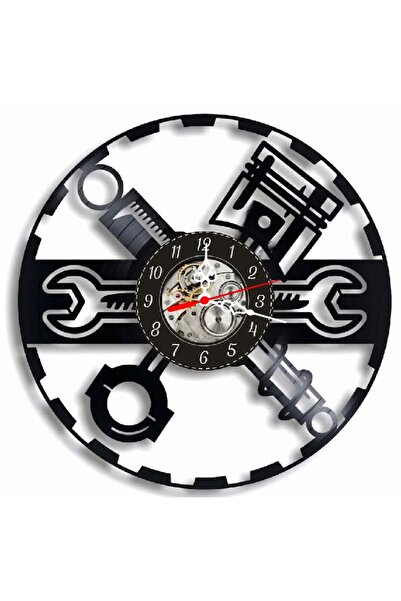 OEM Ceas de perete decorativ Service Auto și Mecanici, realizat din disc de v...
