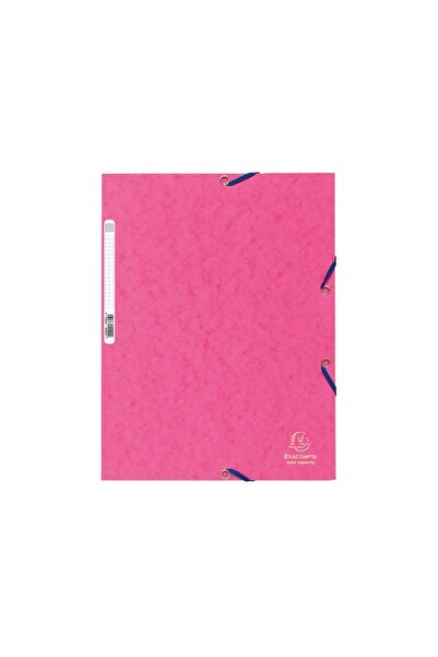 Exacompta Cardboard folder with elastic pink
