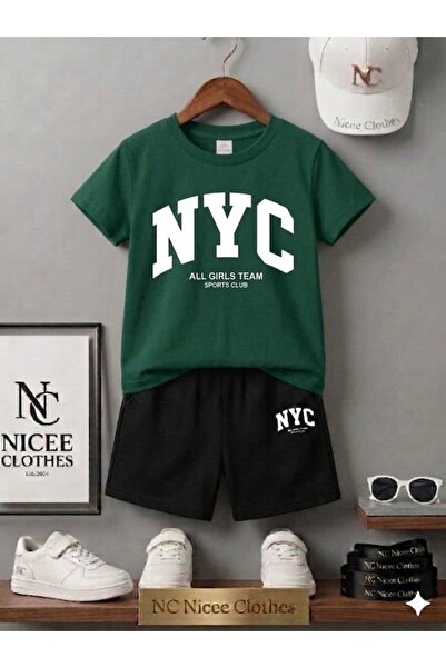 NC Nicee Clothes LETNJA DEČJA MAJICA I KRATKE HLAČE UNISEKS (BELI VELIKI NYC ...