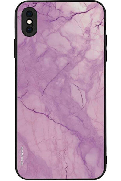 Other Sonique Μαρμάρινη Θήκη για Apple iPhone Xs Max Βιολετί