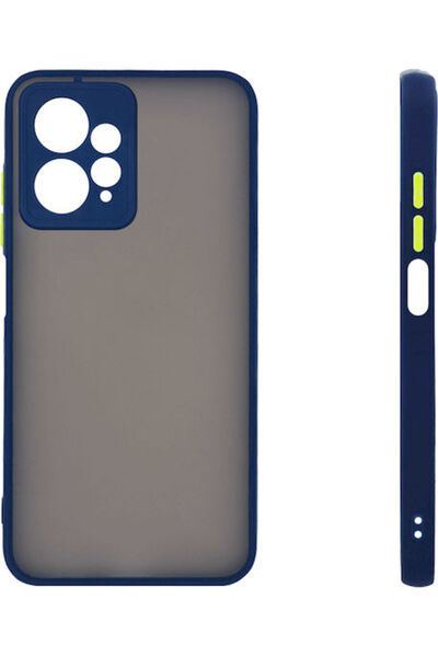 Other Sonique Color Button Bumper Silicone / Plastic Blue (Redmi Note 12 4G)