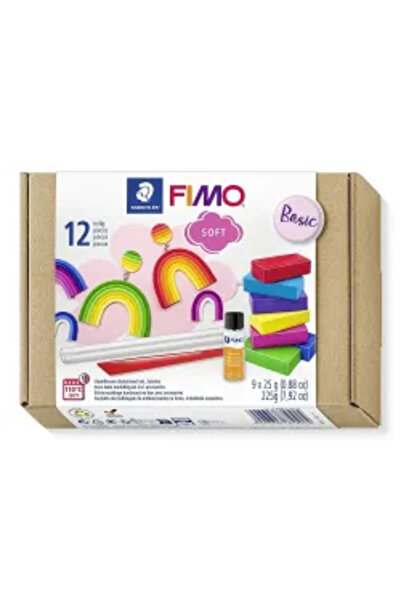 FIMO Soft -set 9 culori 225g +accesorii
