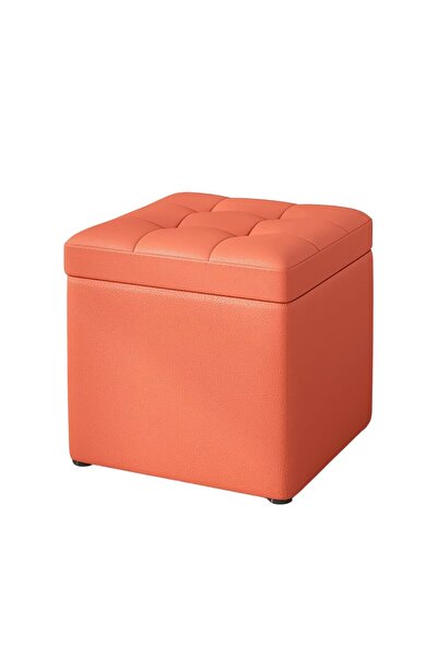 Smart Heater & Cooler Storage stool, 30x30x35cm, Orange – Modern design in MD...