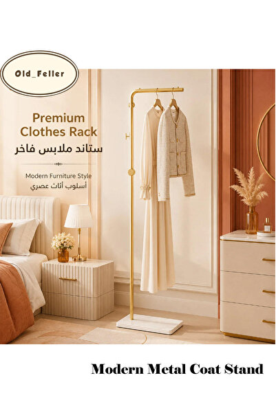 Old_Feller Modern Metal Coat Rack Freestanding ,Coat Stand With 3 Hooks,Perfe...