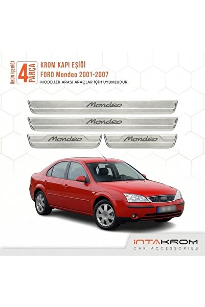 intakrom Ford Mondeo 2001-2007 uyumlu Satine Krom Kapı Koruma Eşiği 4 Prç (Mk3)