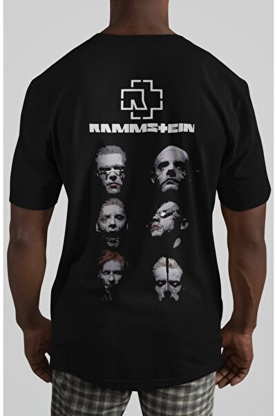 SEVBANO Rammstein rok metal muzički bend, majica sa leđnim printom, unisex, v...