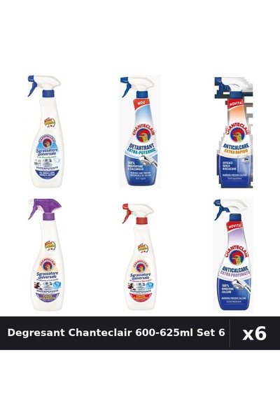 Chanteclair Set 6 Degresant Universal 600-625ml - Bicarbonat, Marsilia, Mosc Alb