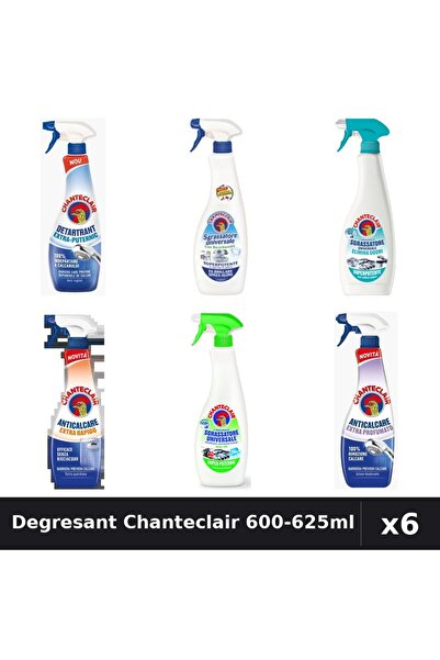 Chanteclair Set 6 Degresant Universal 600-625ml - Bicarbonat, Lămâie, Anti-Mi...