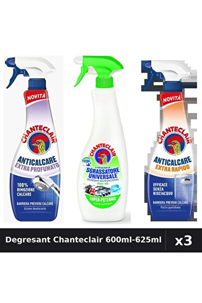 Chanteclair Set 3 Degresant 600ml-625ml - Extra Parfumat, Lămaie, Extra Rapid