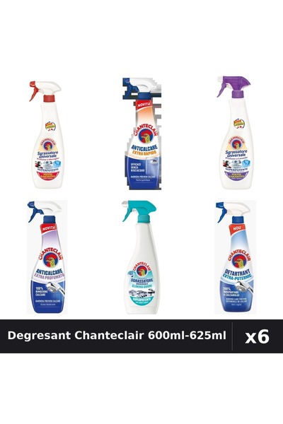 Chanteclair Set 6 Degresant Universal 600ml-625ml - Marsilia, Lavanda, Anti-M...