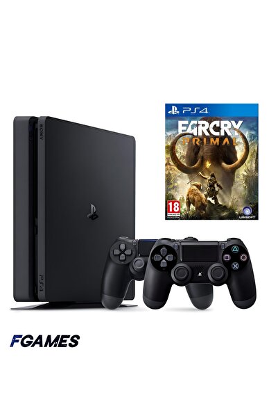 Sony Consola Playstation 4 Slim Ps4 1TB + Două Controlere + Far Cry Primal Pl...