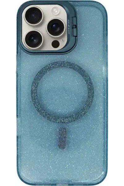 Vivid Magsafe Προστατευτική Θήκη με Γκλίτερ Apple iPhone 16 Pro Max Μπλε 5213...