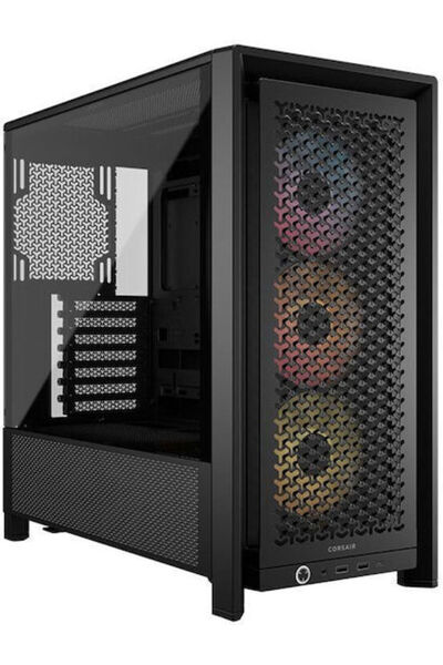 Corsair Θήκη Υπολογιστή Gaming Midi Tower Frame 4000D RS με Φωτισμό RGB, Μαύρη