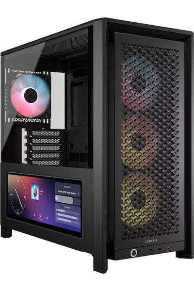 Corsair Θήκη Υπολογιστή Gaming Midi Tower Frame 4000D με Πλαϊνό Παράθυρο, Μαύρη