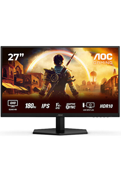 Aoc Q27G42XE Οθόνη IPS HDR 27 " QHD 2560x1440 180Hz με χρόνο απόκρισης 1ms GTG