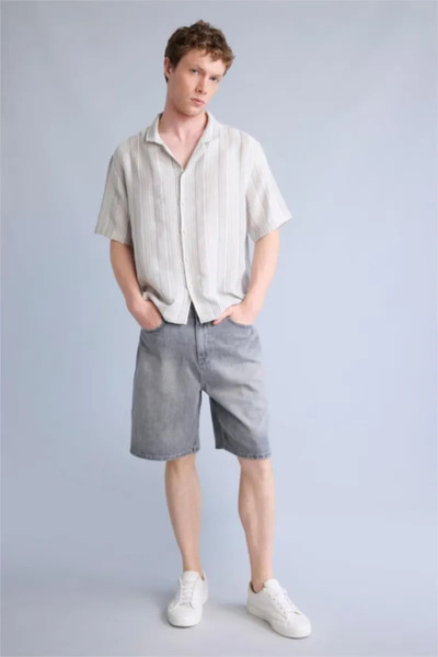 DeFacto Men's Denim&Canvas Capri H9802Ax/Nm18