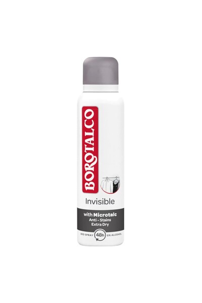 Borotalco Top Bottom Set of 2 x Deodorant Spray Invisible 150ml