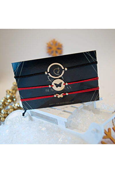 BLACK SWAN Bijoux Set 3 bratari - Puzzle Familie - Tata, mama si copilul - Di...