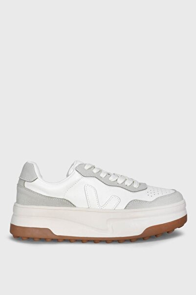 Lufian Genuine Leather Lace-Up Casual Sneaker Women's Shoes Comfortable White
