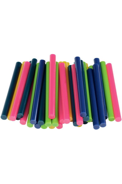 Rapid 5001427, set 36 de rezerve de lipici universale, colorate, Ø7 x 90 mm