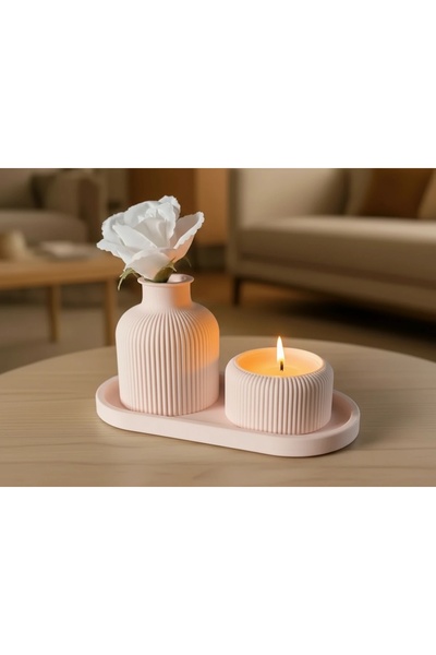 OEM Set Decorativ Minimalist Vază Suport Lumânare Tavă Design Modern