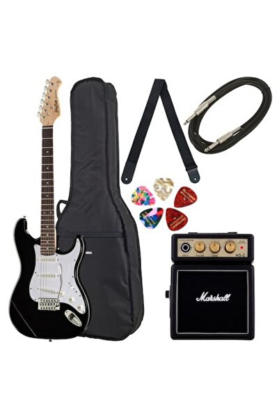 Harley Benton Set chitară electrică, Harley Benton, ST-20 BK, Seria Standard,...