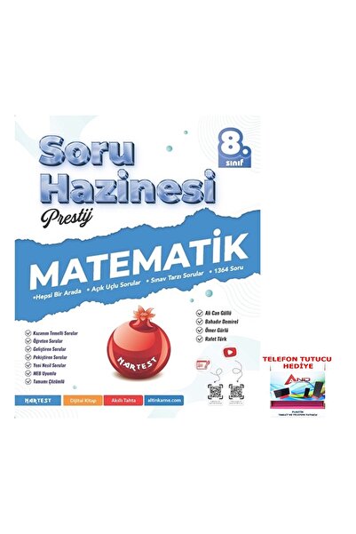 Nartest Yayınları 2026-2027 Müfredat 8 Sınıf Matematik Prestij Serisi Soru Ha...
