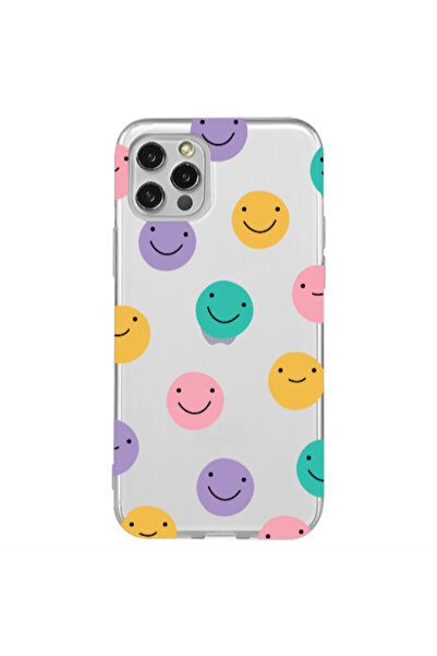 Other Apple iPhone 12 Pro Colorful smiles Transparent Silicone TPU Θήκη