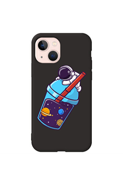 Other Apple iPhone 13 Longing in space Black Colored Silicone TPU Θήκη
