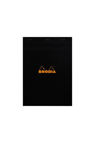 Rhodia A4 notepad, stapled, 80 pages, No.18, black mathematics