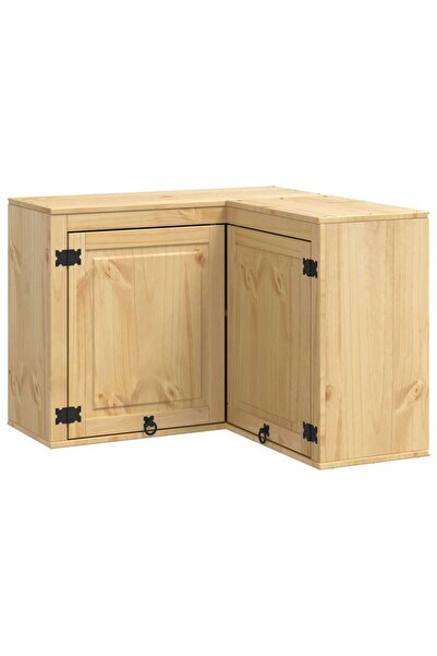 vidaxl SKI Shelf Cabinet Honey Brown 80 x 80 x 60 cm Solid pine wood