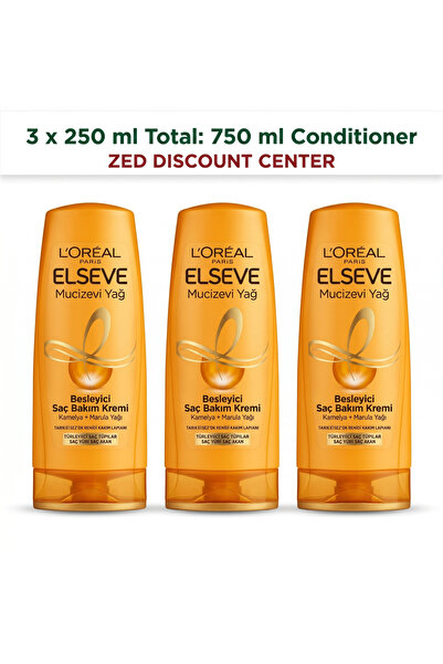 ELSEVE Balsam de păr nutritiv 3x 250ml.