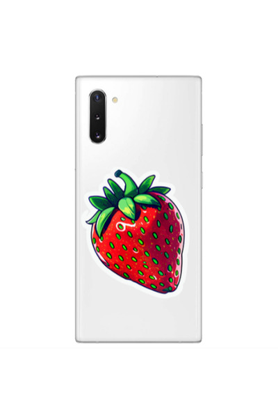 Other Samsung Note 10 Plus strawberry Transparent Silicone TPU Θήκη