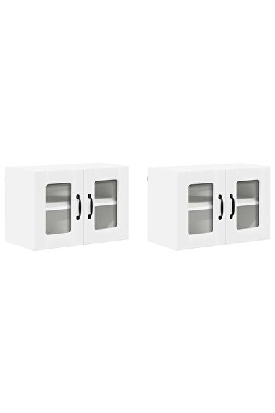 vidaxl Kitchen cabinet 2 pcs White 60 x 31 x 40 cm Composite wood