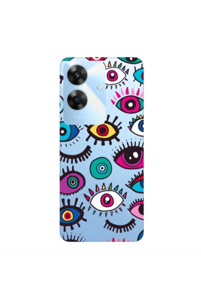 Other Realme Note 60 Multiple eyes Transparent Silicone TPU Θήκη