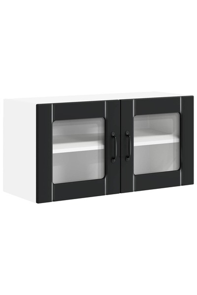 vidaxl Kitchen cabinet Black 80 x 31 x 40 cm Composite wood