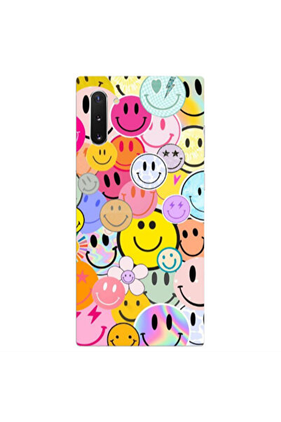 Other Samsung Note 10 Plus Smiley Stickers Transparent Silicone TPU Θήκη