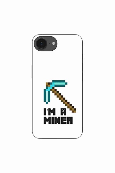 OEM Husa compatibila cu Apple iPhone 16e Silicon Gel Tpu Model Minecraft Miner