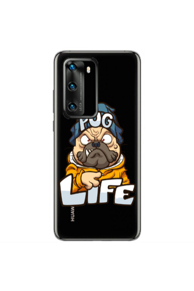 Other Huawei P40 Pug Life 2 Transparent Silicone TPU Θήκη