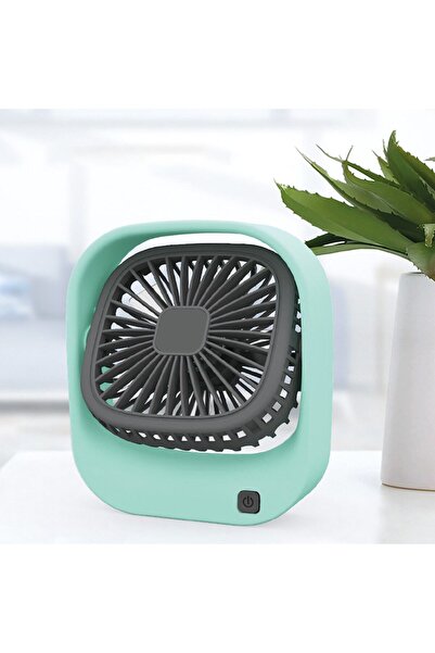 EN SİGA Usb Şarj Fanı Salınımlı 90° Eğimli Fan Masa Fanı Mini Taşınabilir