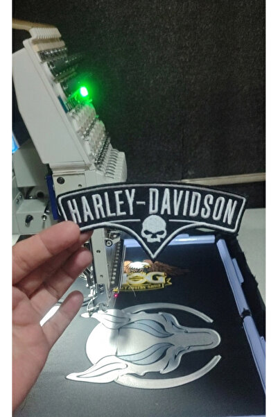 Özden Nakış Collar Patch Harley Small Size, Iron-On.