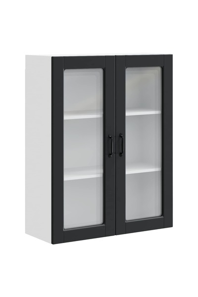vidaxl Dulap de bucătărie cu raft Negru 80 x 31 x 100 cm Lemn compozit