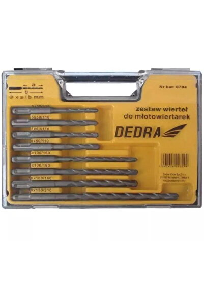 DEDRA EXIM Drill bit for percussion drilling 8pcs.