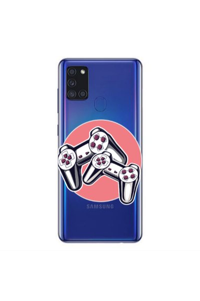 Other Samsung A21S Retro Joysticks Transparent Silicone TPU Θήκη