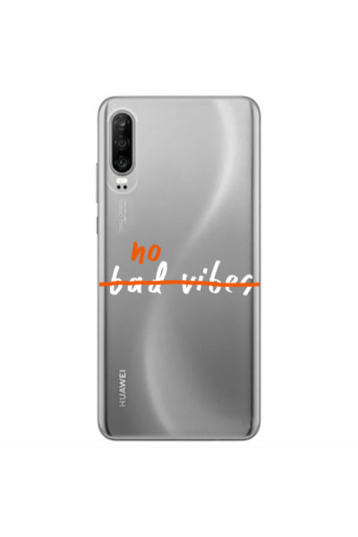 Other Huawei P30 No bad vibes 2 Transparent Silicone TPU Θήκη